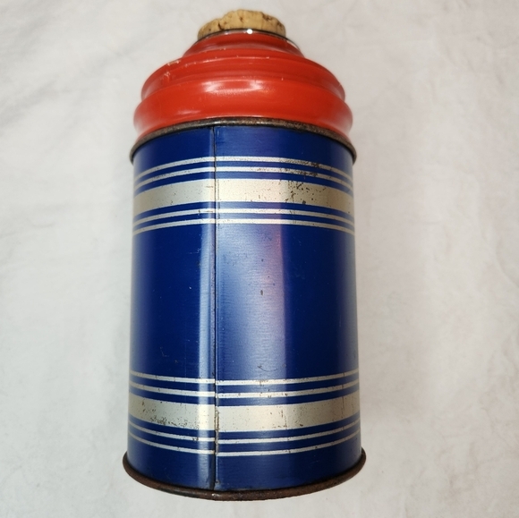 30s Cork Tin Thermos Regency - Picture 2 of 6